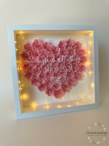 Modèle Cadre Floral Personnalisé - Mariage