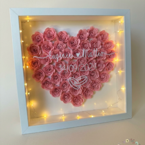 Modèle Cadre Floral Personnalisé - Mariage