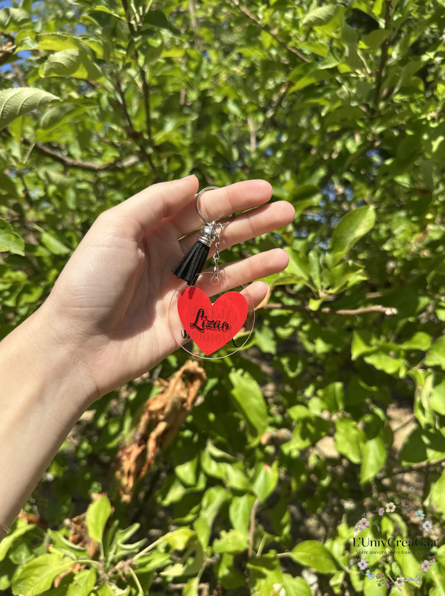 Porte clés en acrylique personnalisé – Image 2